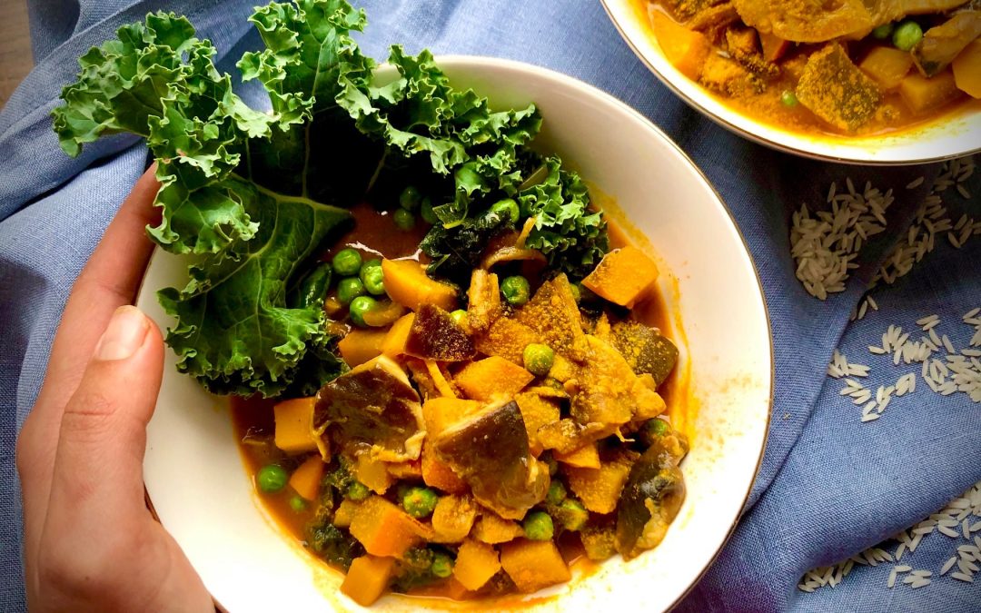 Kürbis-Shiitake-Curry (vegan)